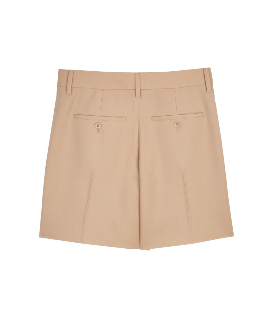 BURBERRY Бежевые хлопковые шорты, фото 2