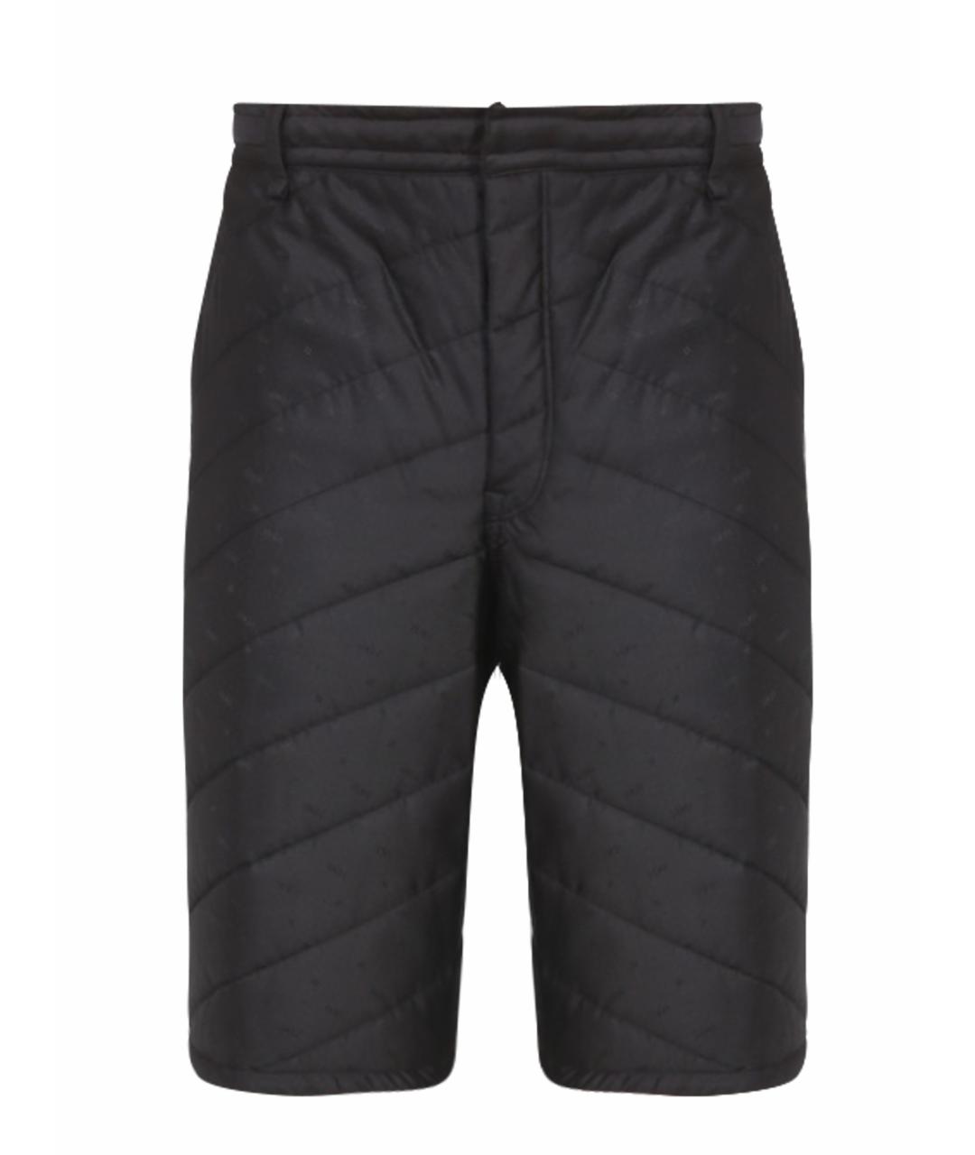 FENDI Черные шелковые повседневные брюки, фото 1