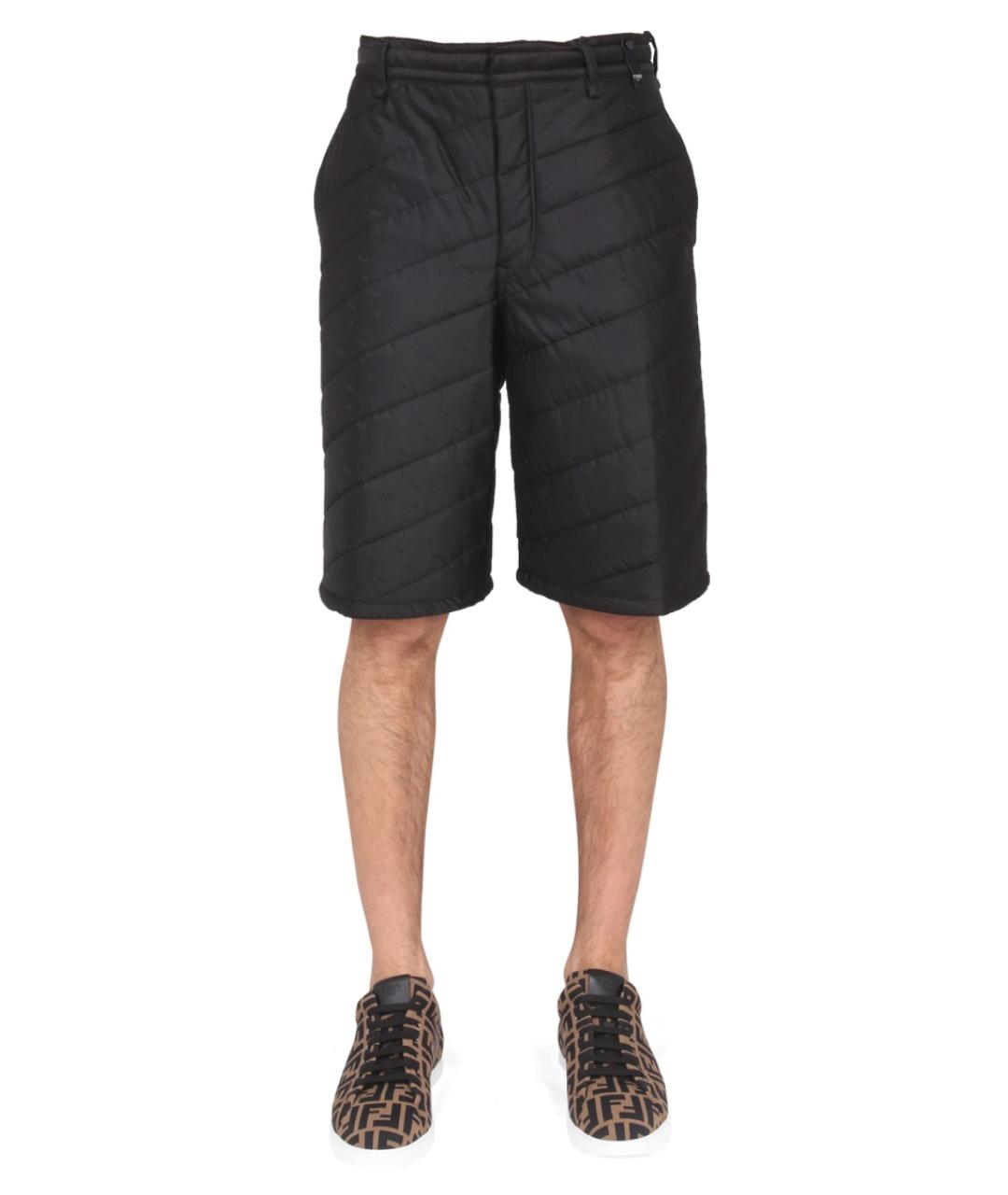 FENDI Черные шелковые повседневные брюки, фото 5