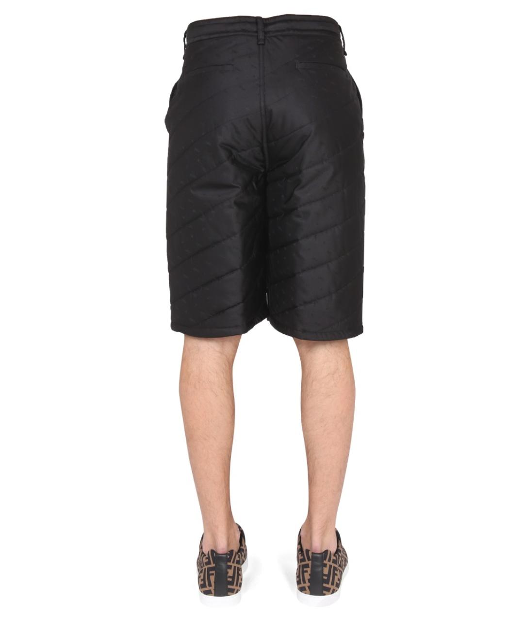 FENDI Черные шелковые повседневные брюки, фото 4