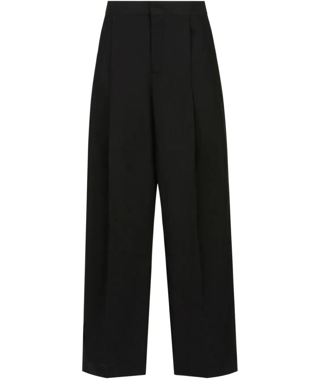 MARNI Черные хлопковые повседневные брюки, фото 1