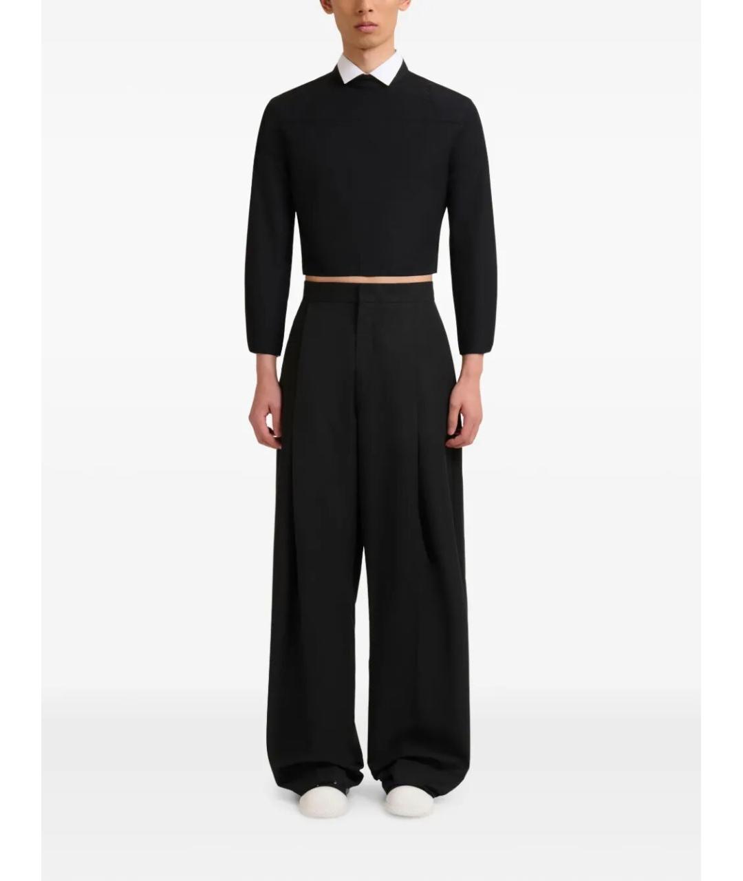 MARNI Черные хлопковые повседневные брюки, фото 4