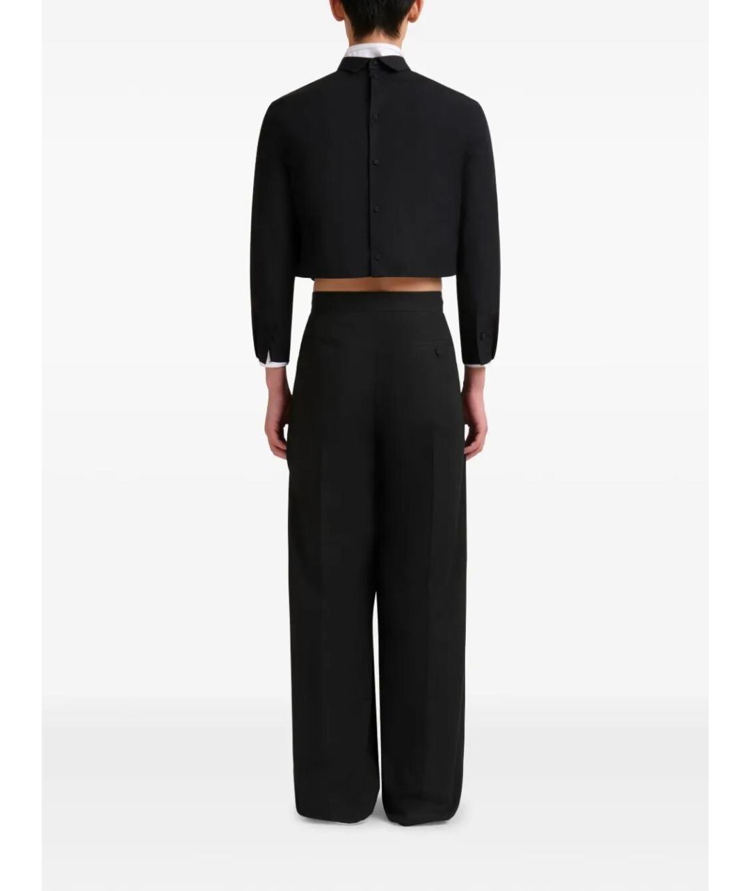 MARNI Черные хлопковые повседневные брюки, фото 3