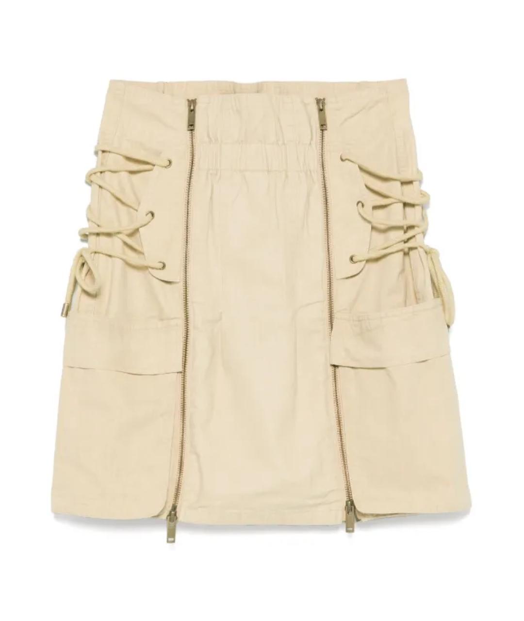 ISABEL MARANT Розовая хлопковая юбка мини, фото 1