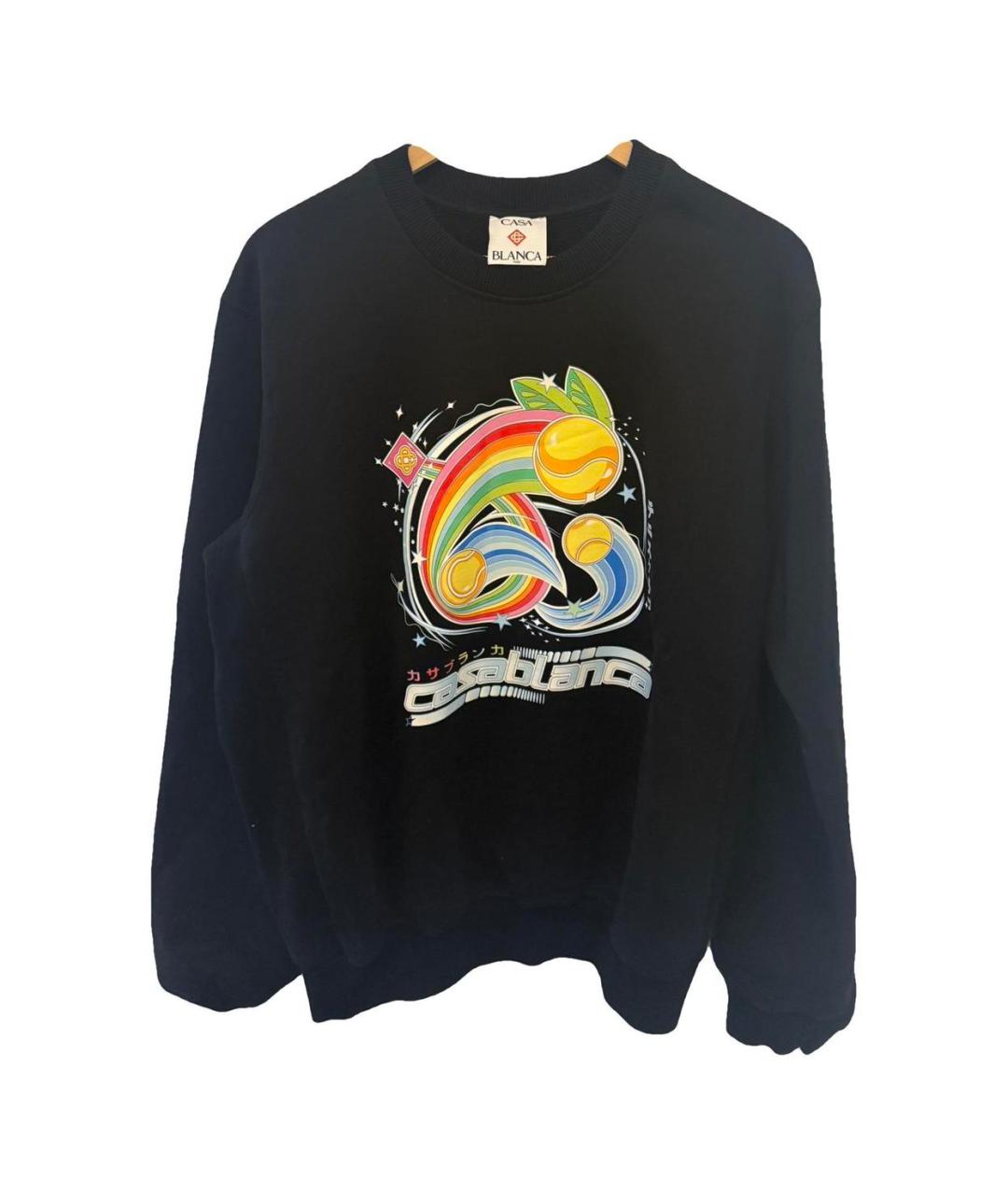 CASABLANCA Черный хлопковый джемпер / свитер, фото 1