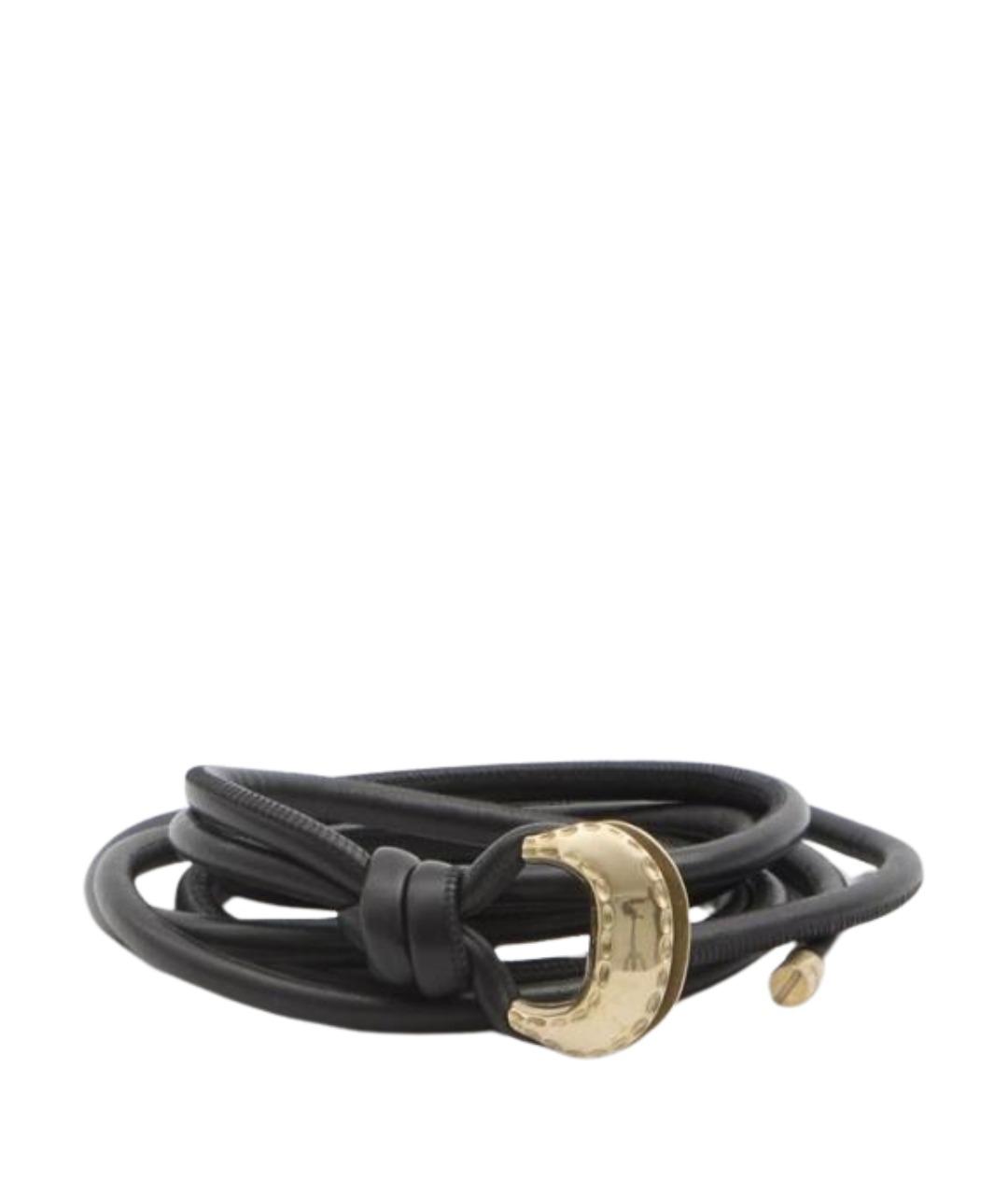 GOLDEN GOOSE DELUXE BRAND Черный кожаный ремень, фото 1