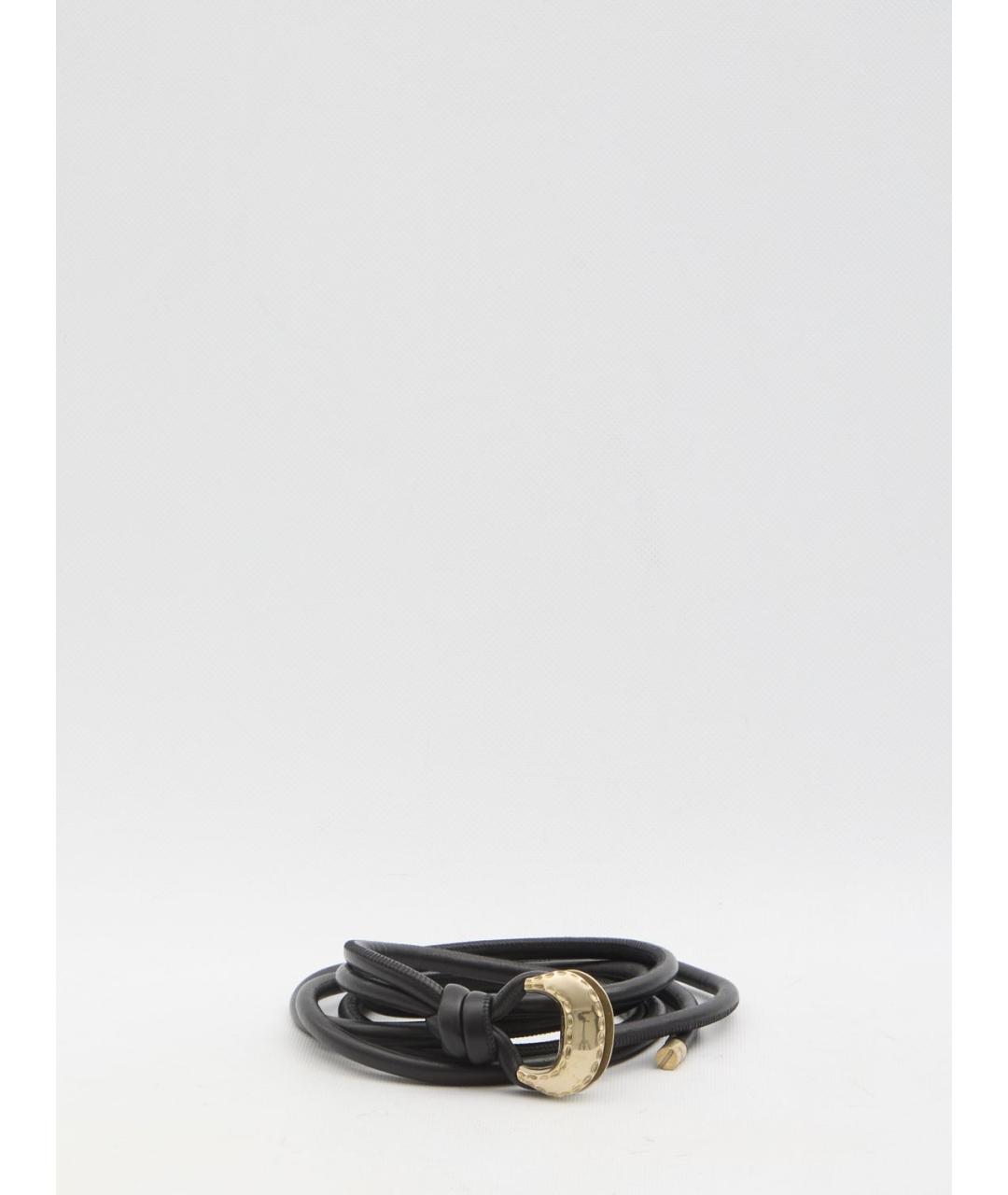 GOLDEN GOOSE DELUXE BRAND Черный кожаный ремень, фото 3