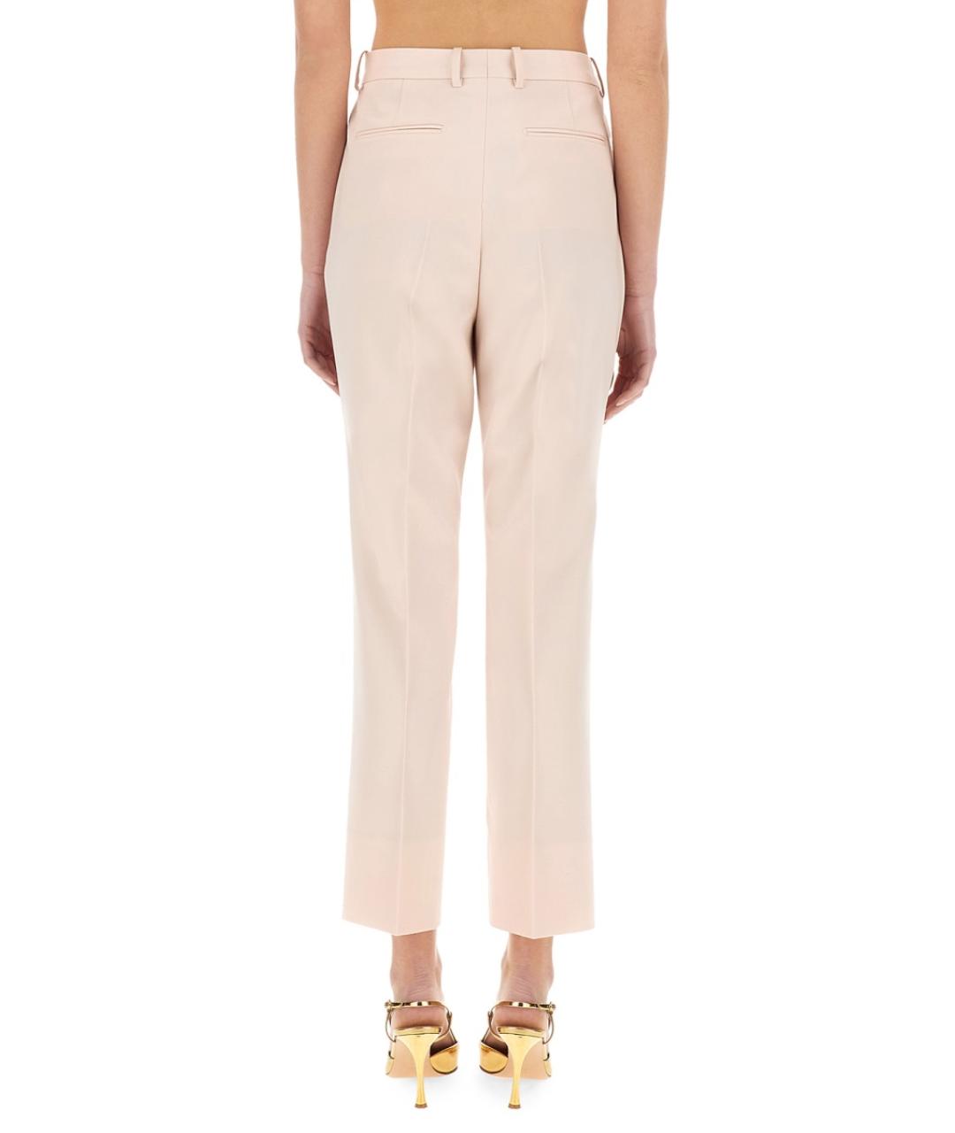 TOM FORD Розовые шерстяные брюки узкие, фото 4