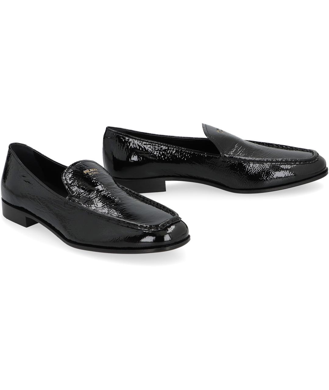 PRADA Черные кожаные лоферы, фото 3