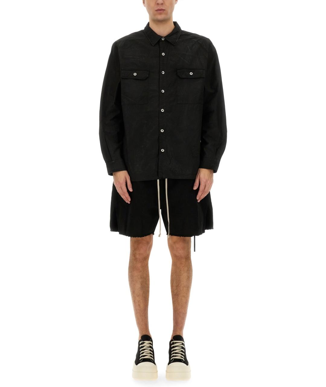 RICK OWENS DRKSHDW Черные хлопковые шорты, фото 2