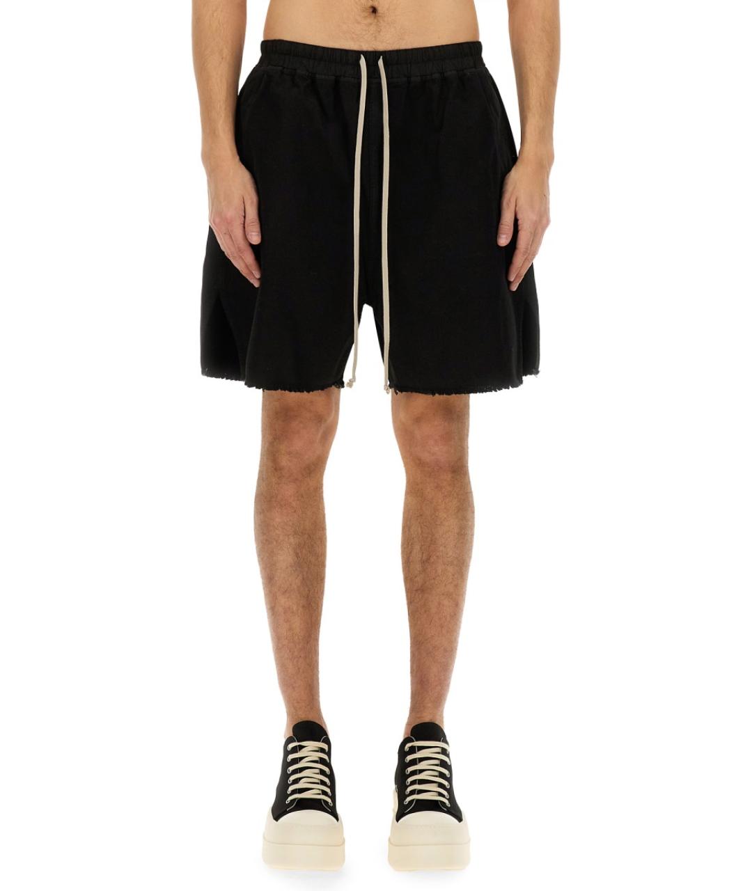 RICK OWENS DRKSHDW Черные хлопковые шорты, фото 5