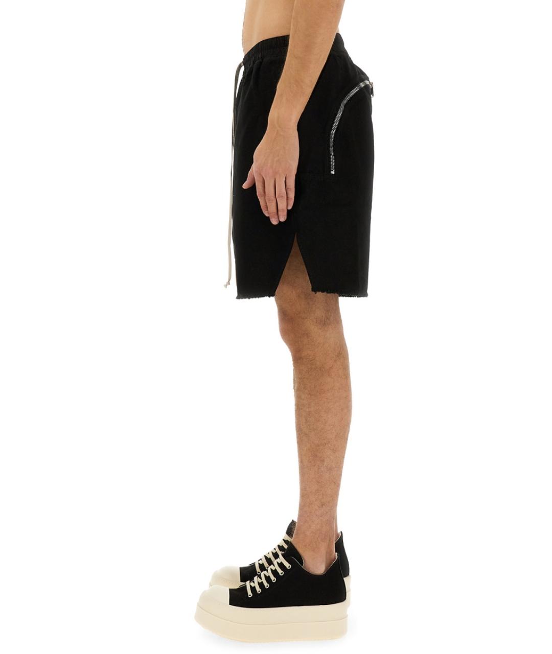 RICK OWENS DRKSHDW Черные хлопковые шорты, фото 4