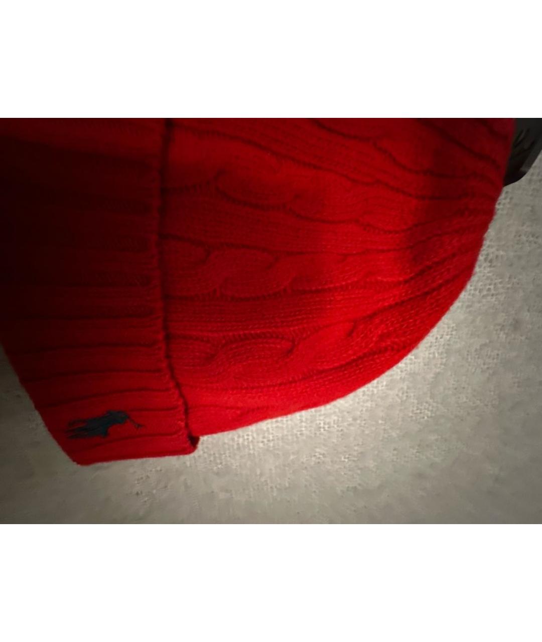 POLO RALPH LAUREN Красная шерстяная шапка, фото 7