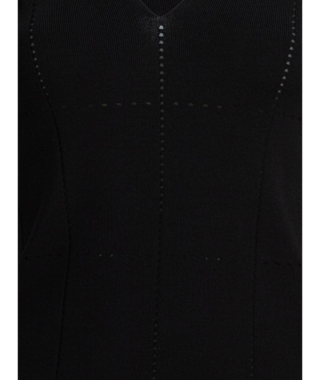 MAX MARA Черное вискозное повседневное платье, фото 3