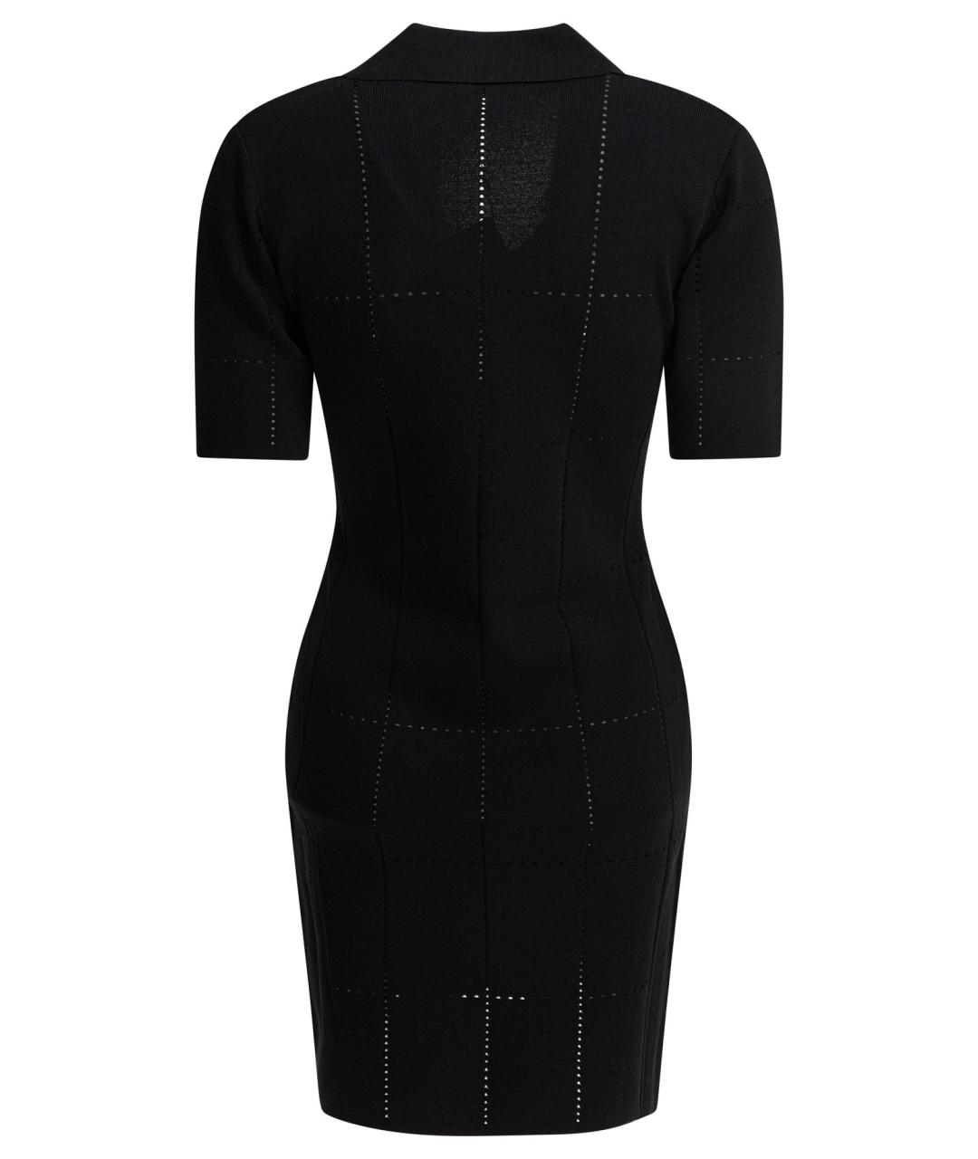 MAX MARA Черное вискозное повседневное платье, фото 2