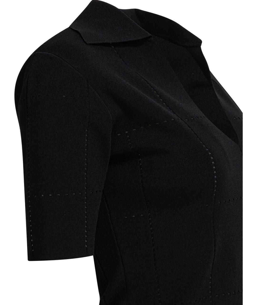 MAX MARA Черное вискозное повседневное платье, фото 4