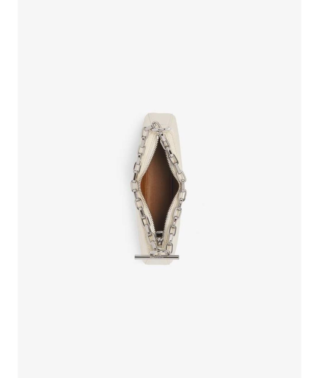 ALEXANDER MCQUEEN Бежевая кожаная сумка с короткими ручками, фото 4