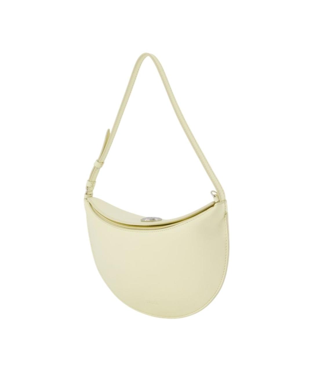 JACQUEMUS Желтая кожаная сумка через плечо, фото 2