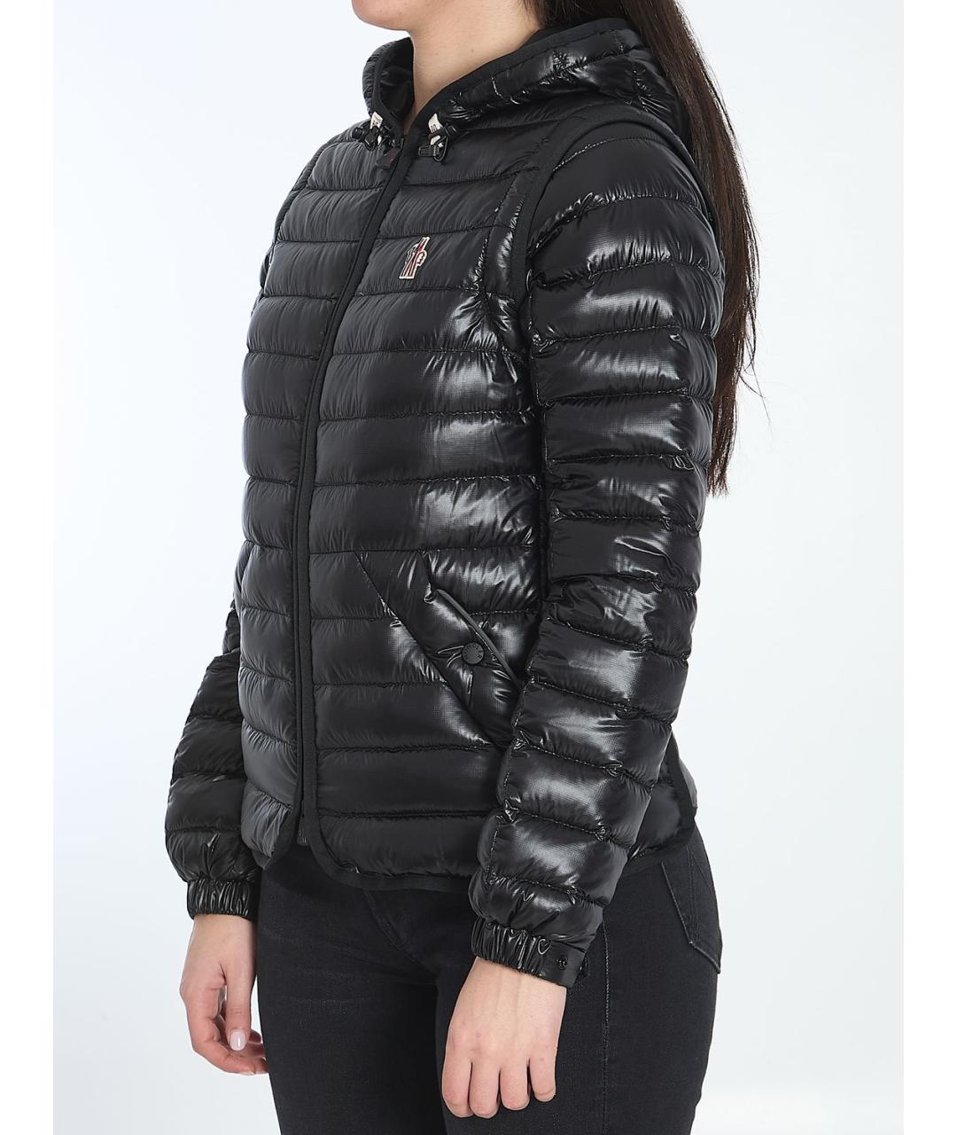 MONCLER Черная полиамидовая куртка, фото 3