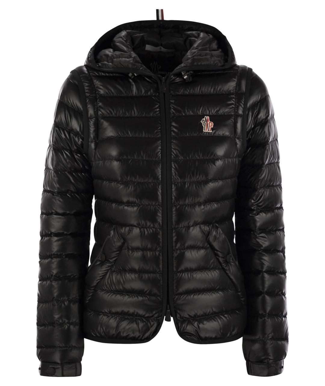 MONCLER Черная полиамидовая куртка, фото 1