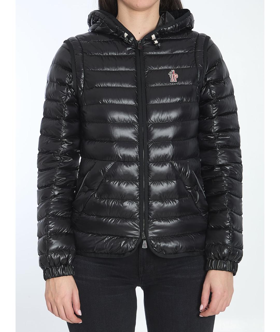 MONCLER Черная полиамидовая куртка, фото 2