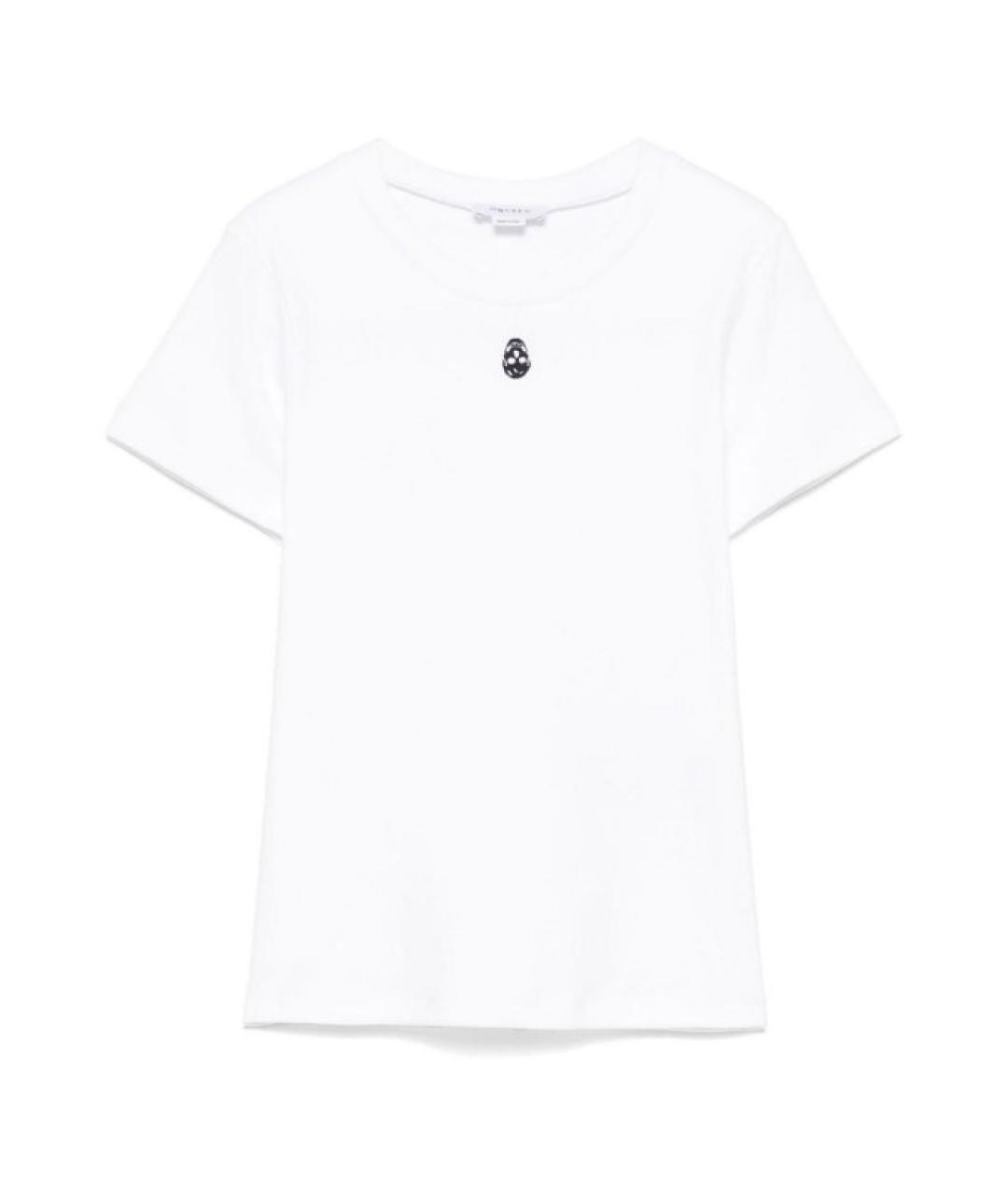ALEXANDER MCQUEEN Белая хлопковая футболка, фото 1