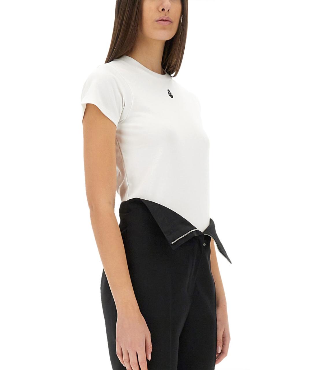 ALEXANDER MCQUEEN Белая хлопковая футболка, фото 5