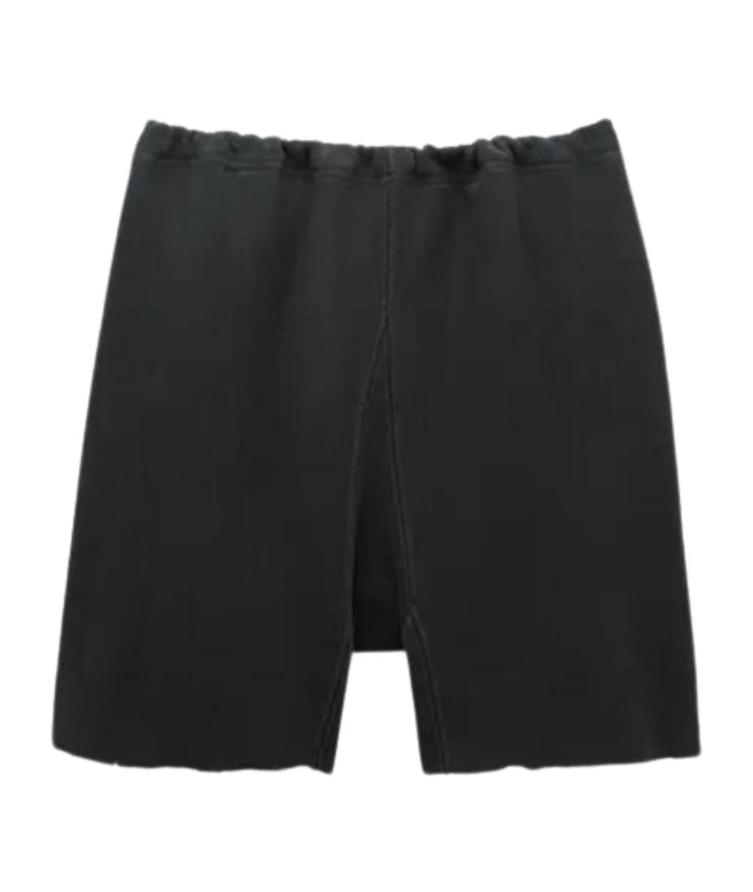 MAISON MARGIELA Черные хлопковые шорты, фото 1