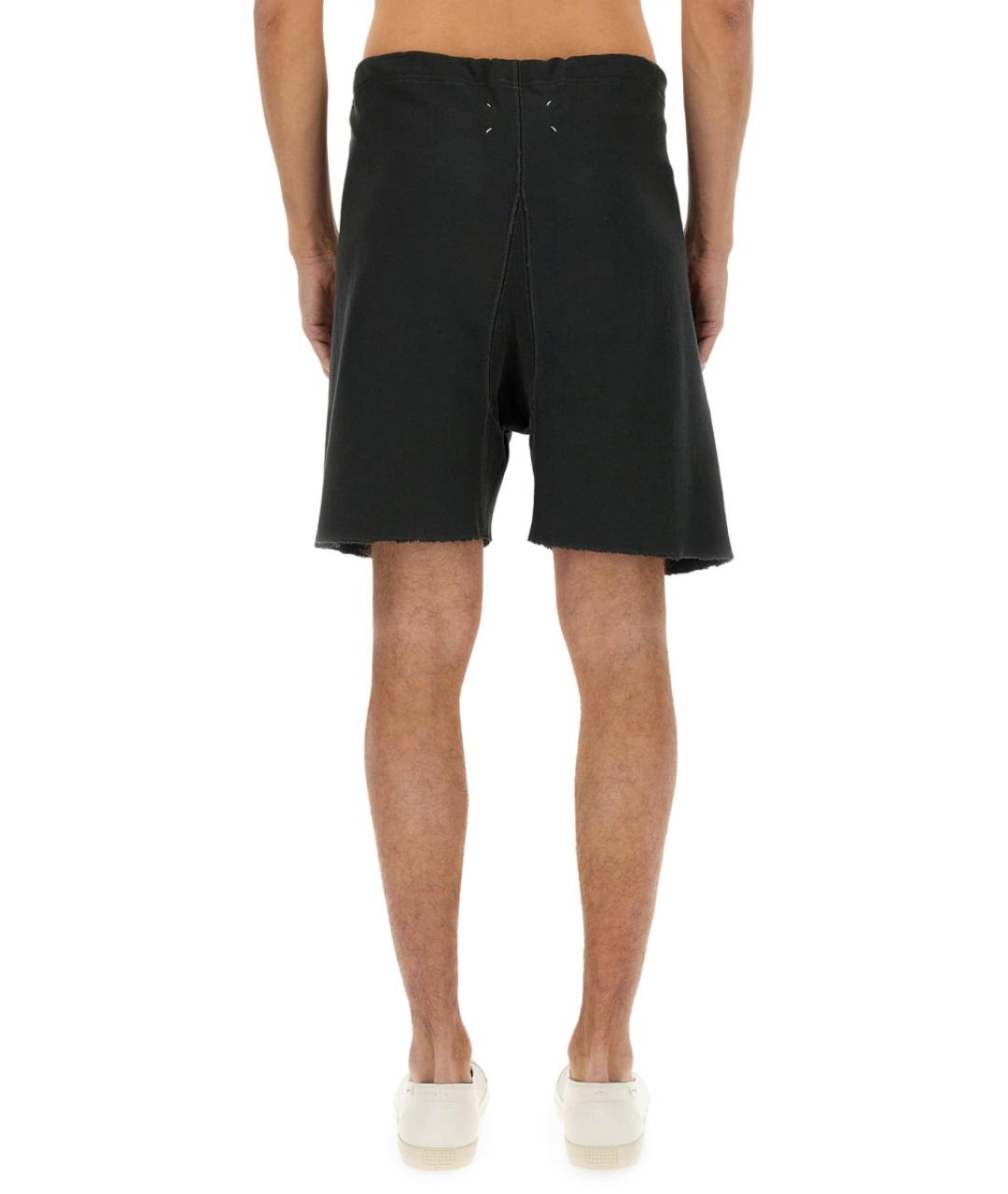 MAISON MARGIELA Черные хлопковые шорты, фото 4