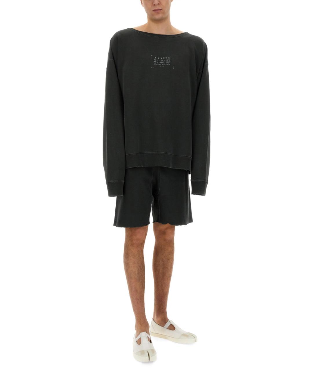 MAISON MARGIELA Черные хлопковые шорты, фото 3