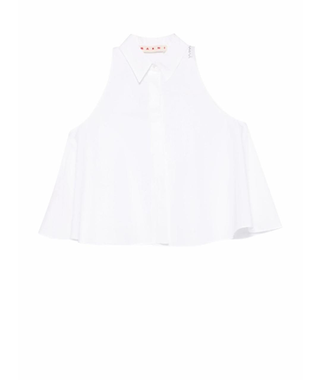 MARNI Белая хлопковая рубашка, фото 1