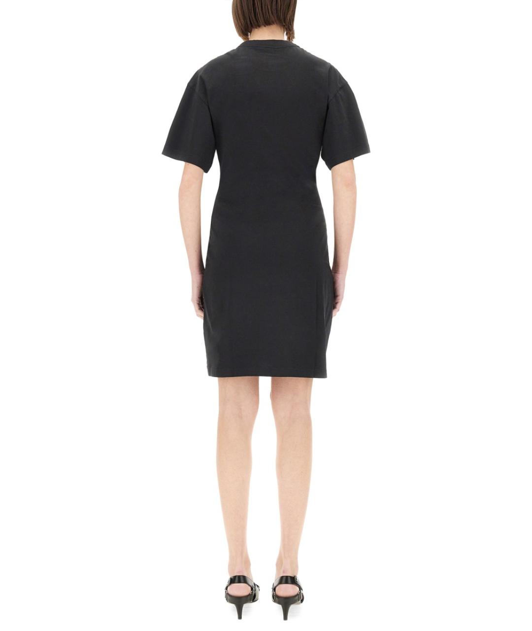 COURREGES Черное хлопковое повседневное платье, фото 4