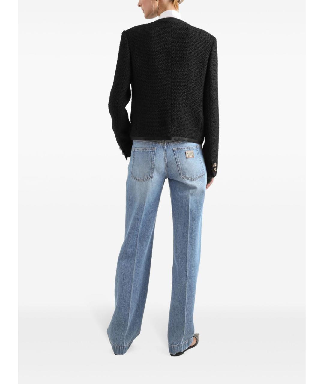 DOLCE&GABBANA Черный шерстяной жакет/пиджак, фото 5