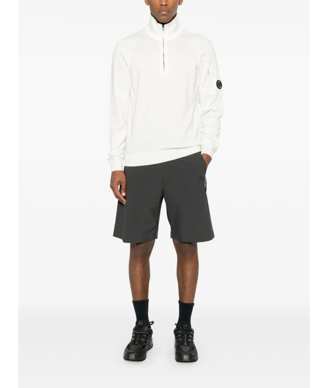 CP COMPANY Белый хлопковый джемпер / свитер, фото 2