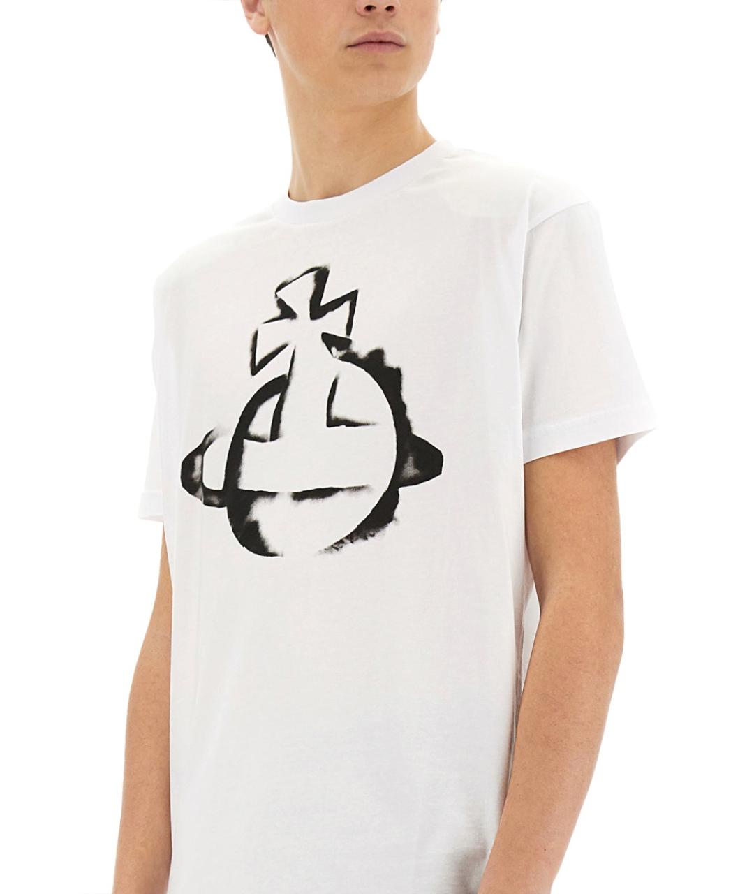 VIVIENNE WESTWOOD Белая хлопковая футболка, фото 6