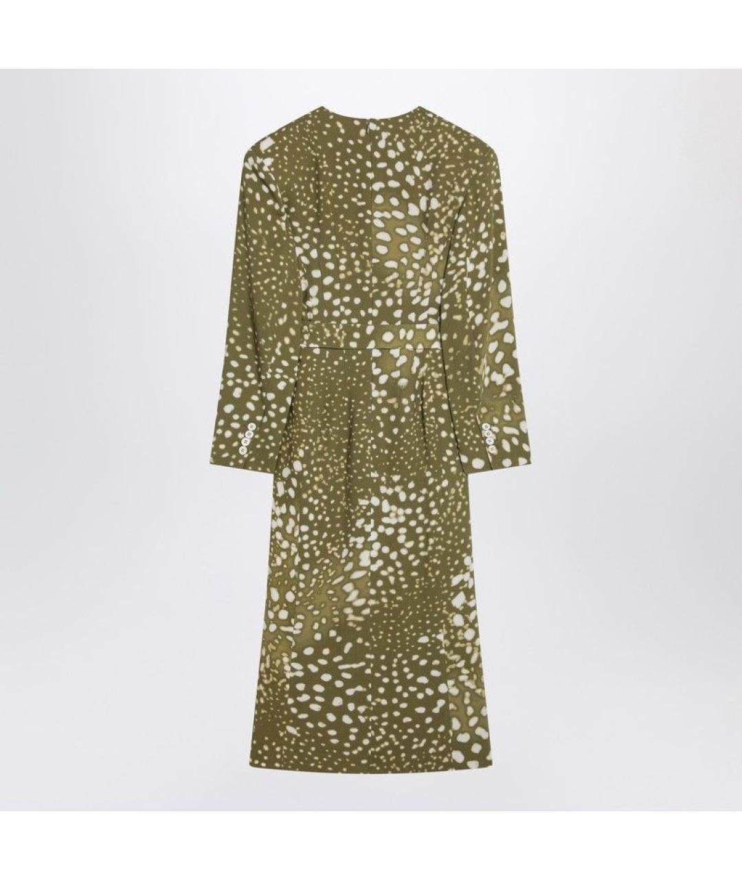 DRIES VAN NOTEN Зеленые вискозное повседневное платье, фото 2