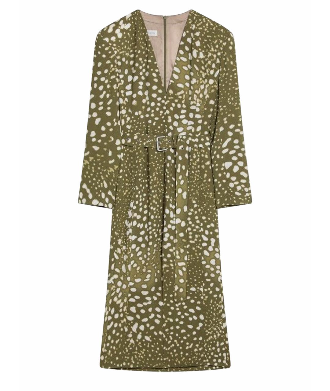 DRIES VAN NOTEN Зеленые вискозное повседневное платье, фото 1