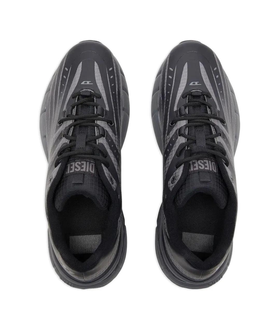 DIESEL Серые синтетические низкие кроссовки / кеды, фото 4