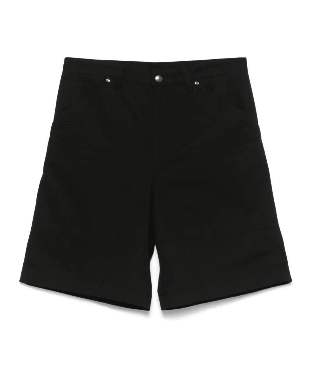 MONCLER Черные хлопковые шорты, фото 1