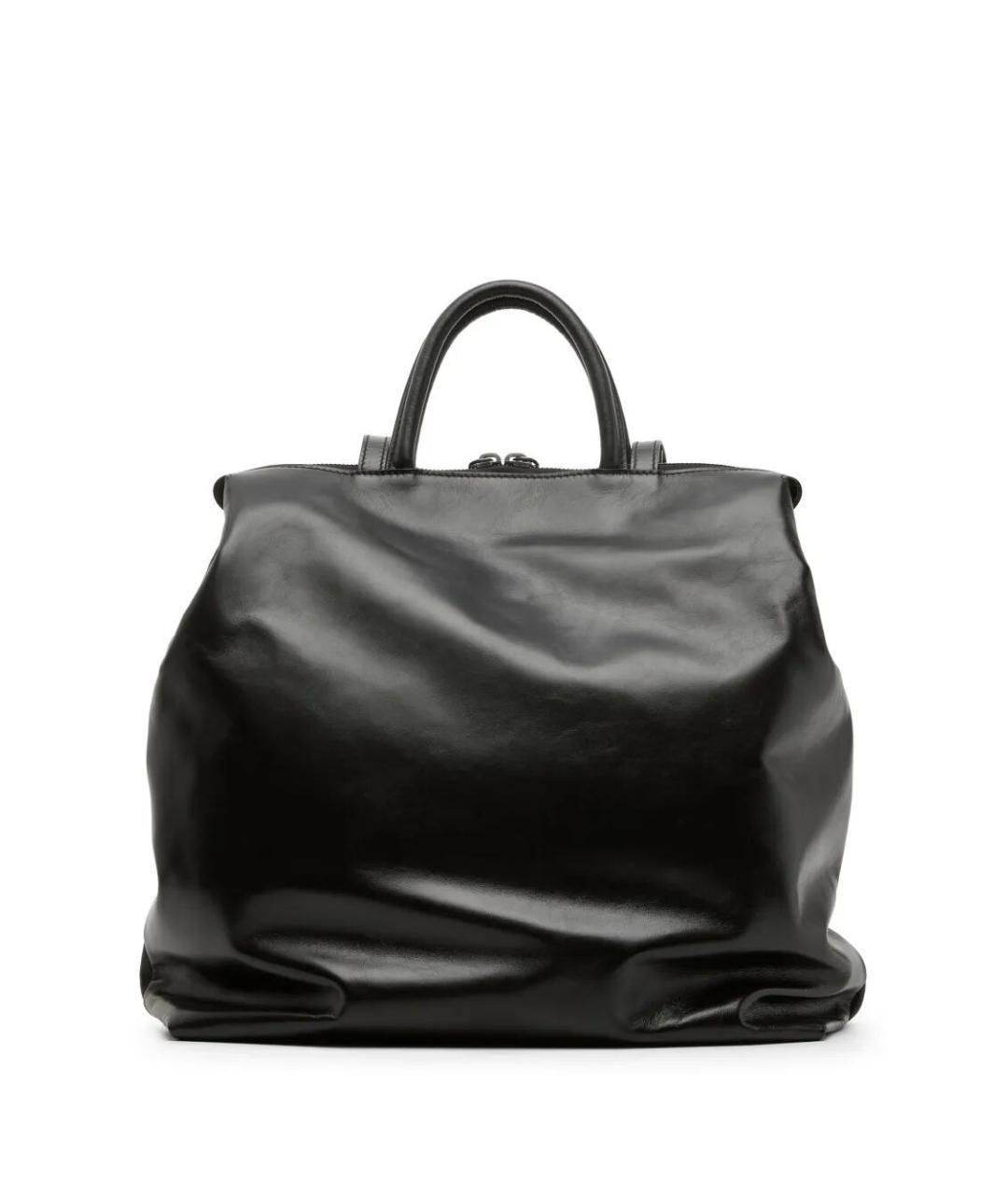 MARSELL Черная кожаная сумка тоут, фото 1