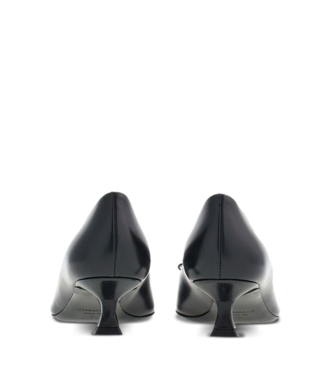 FERRAGAMO Черные кожаные туфли, фото 3