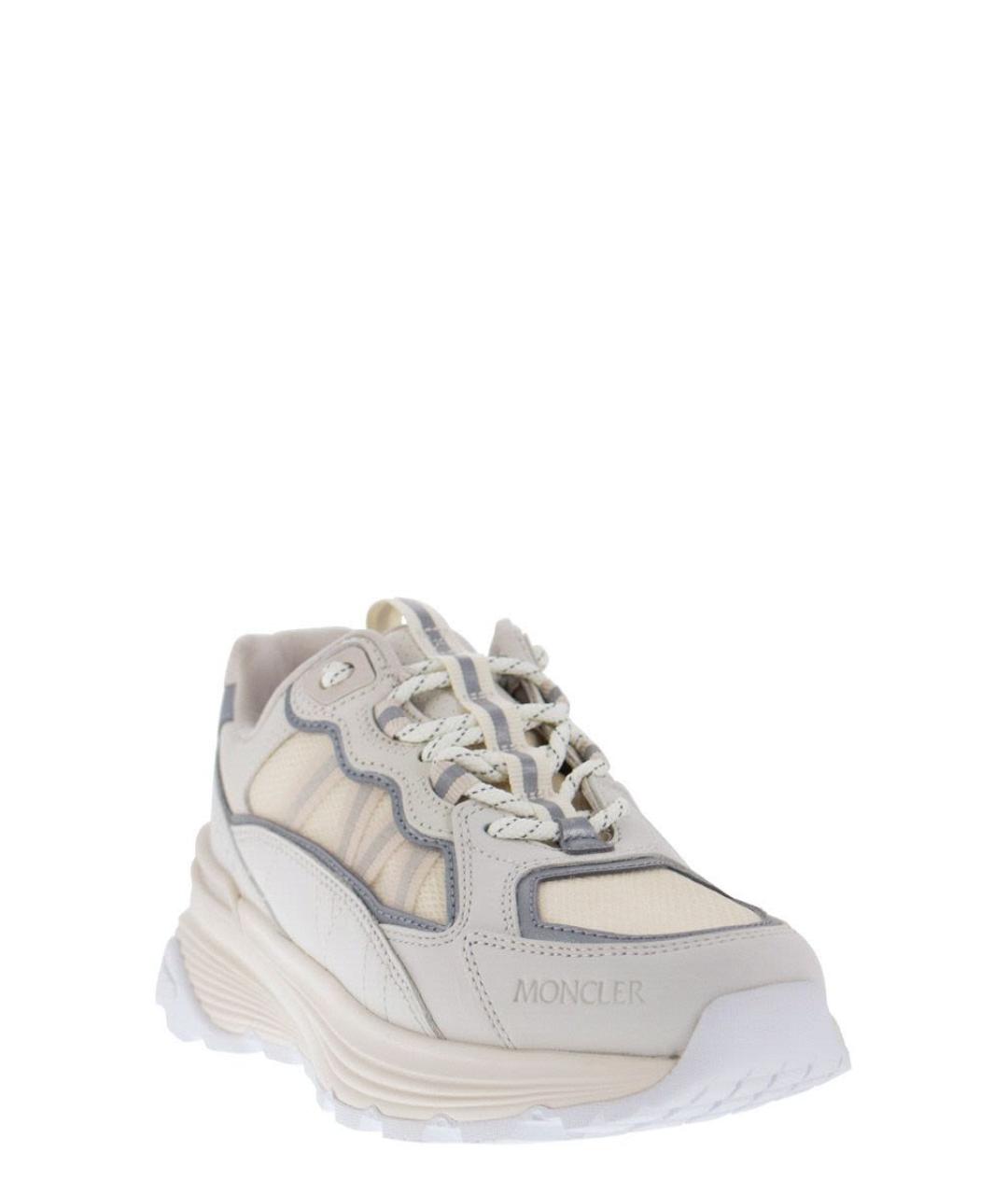 MONCLER Бежевые синтетические кроссовки, фото 2