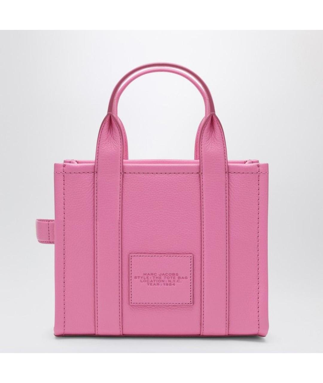 MARC JACOBS Розовая кожаная сумка тоут, фото 2