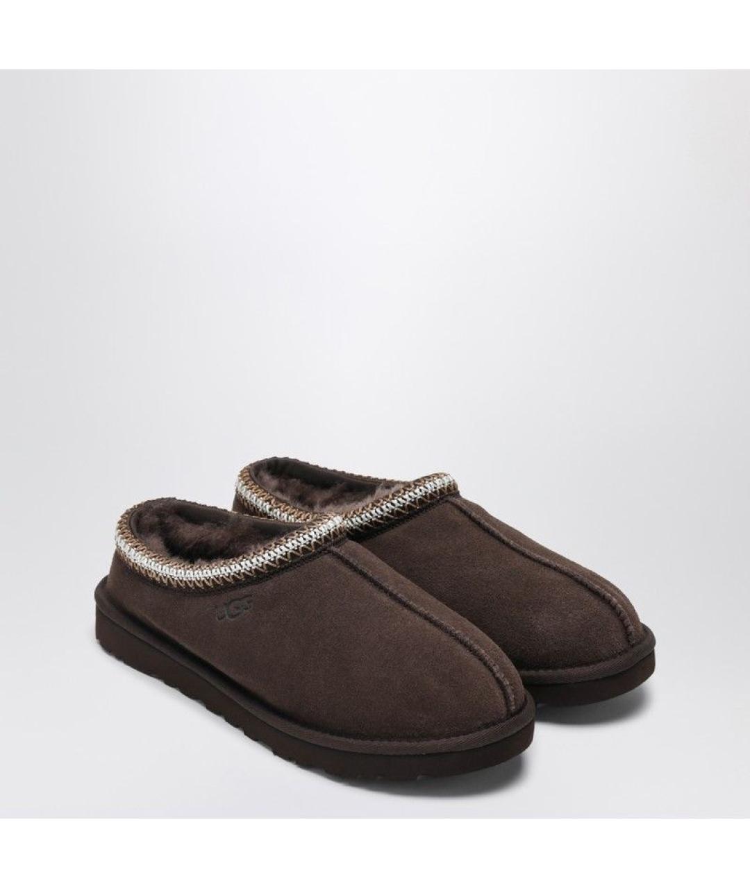 UGG AUSTRALIA Коричневые замшевые низкие ботинки, фото 2