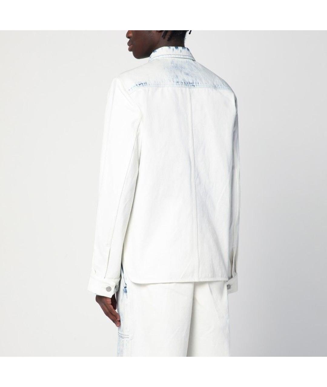 DRIES VAN NOTEN Голубая хлопковая кэжуал рубашка, фото 3