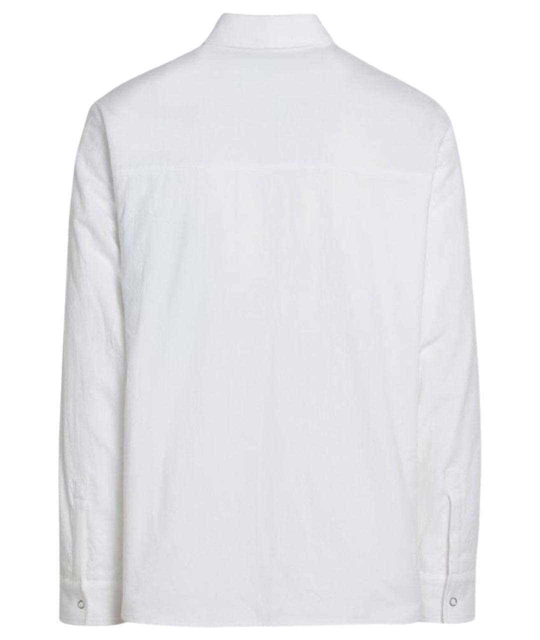 MONCLER Белая хлопковая кэжуал рубашка, фото 2