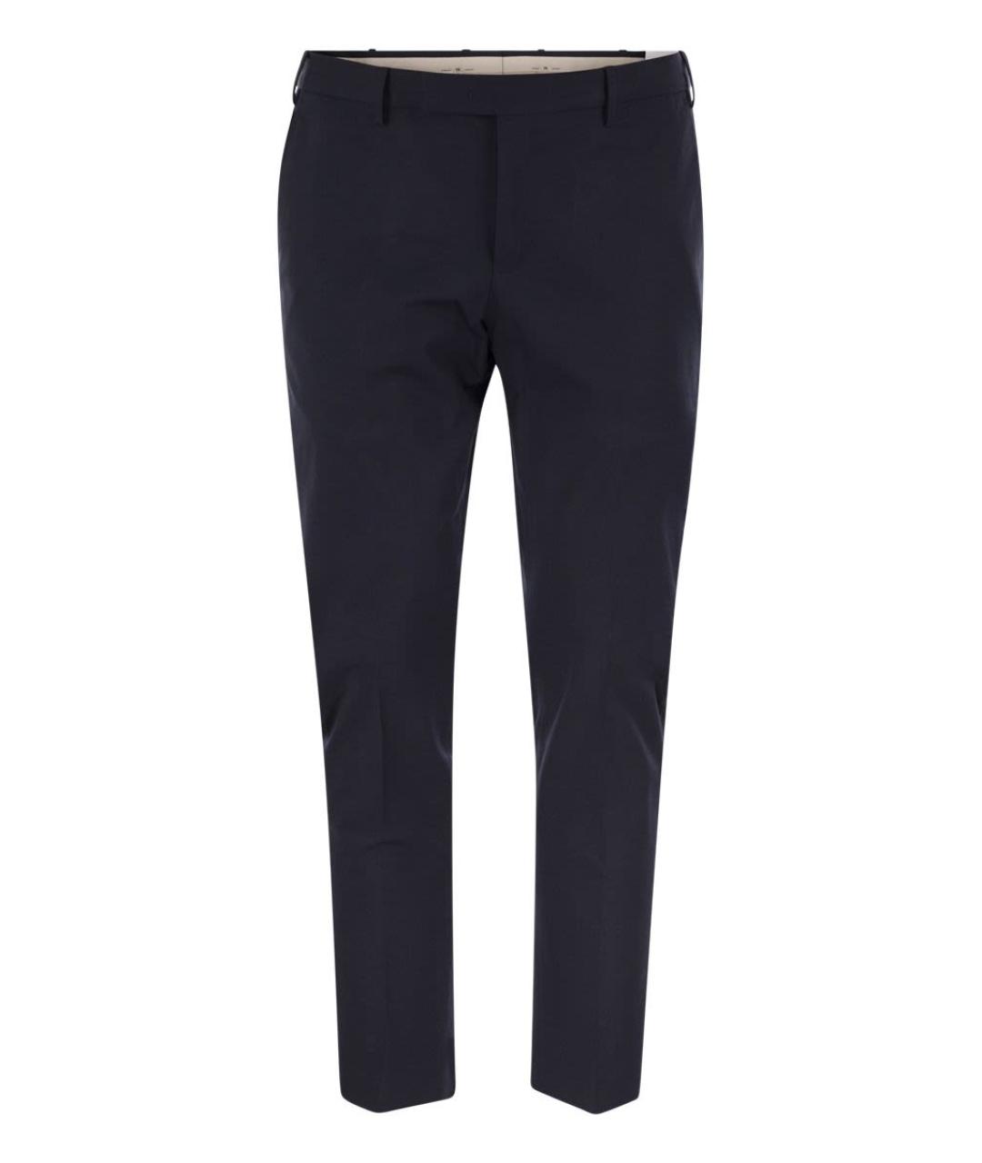 PT TORINO Синие хлопковые повседневные брюки, фото 1