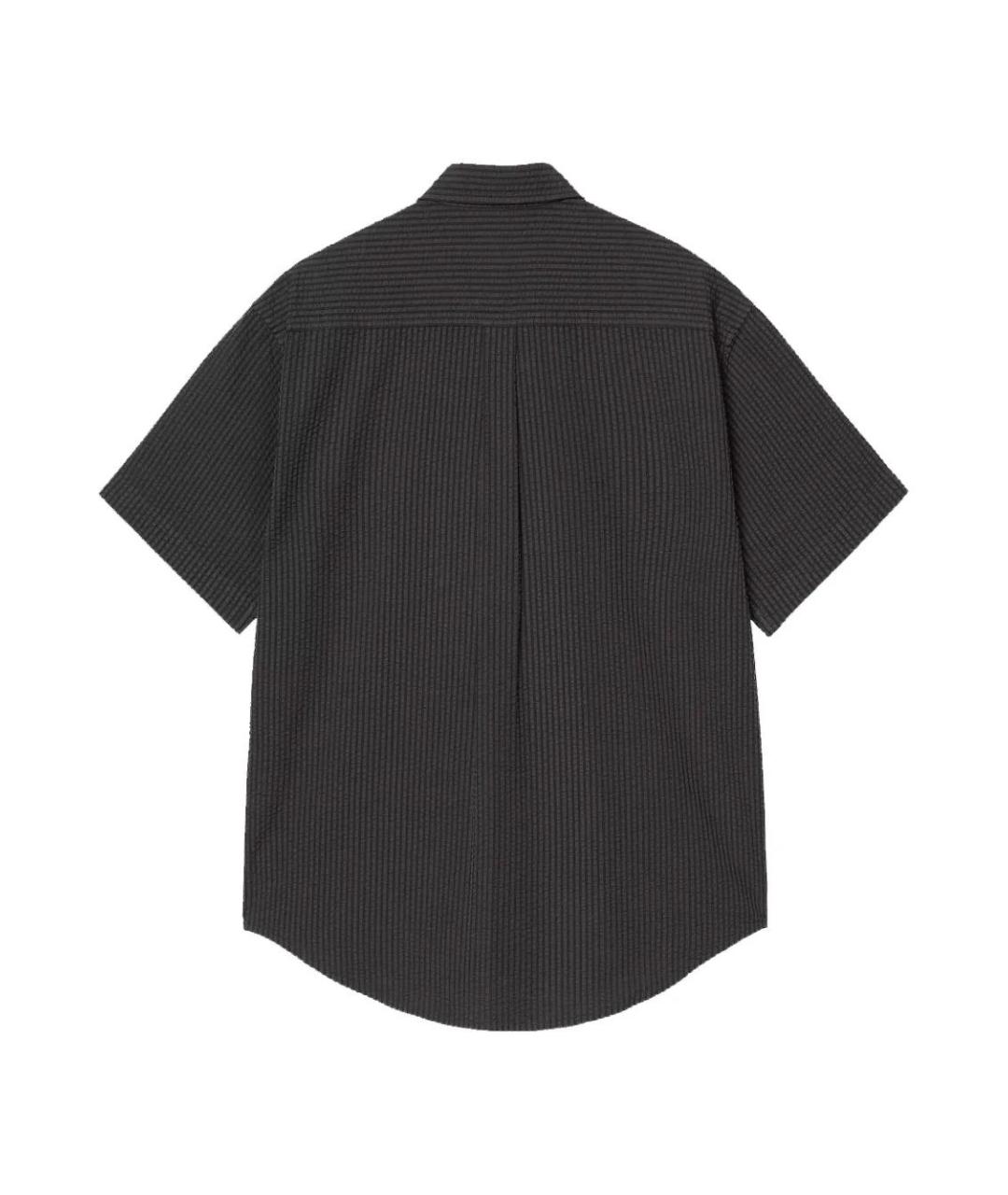 CARHARTT WIP Черная хлопковая кэжуал рубашка, фото 2