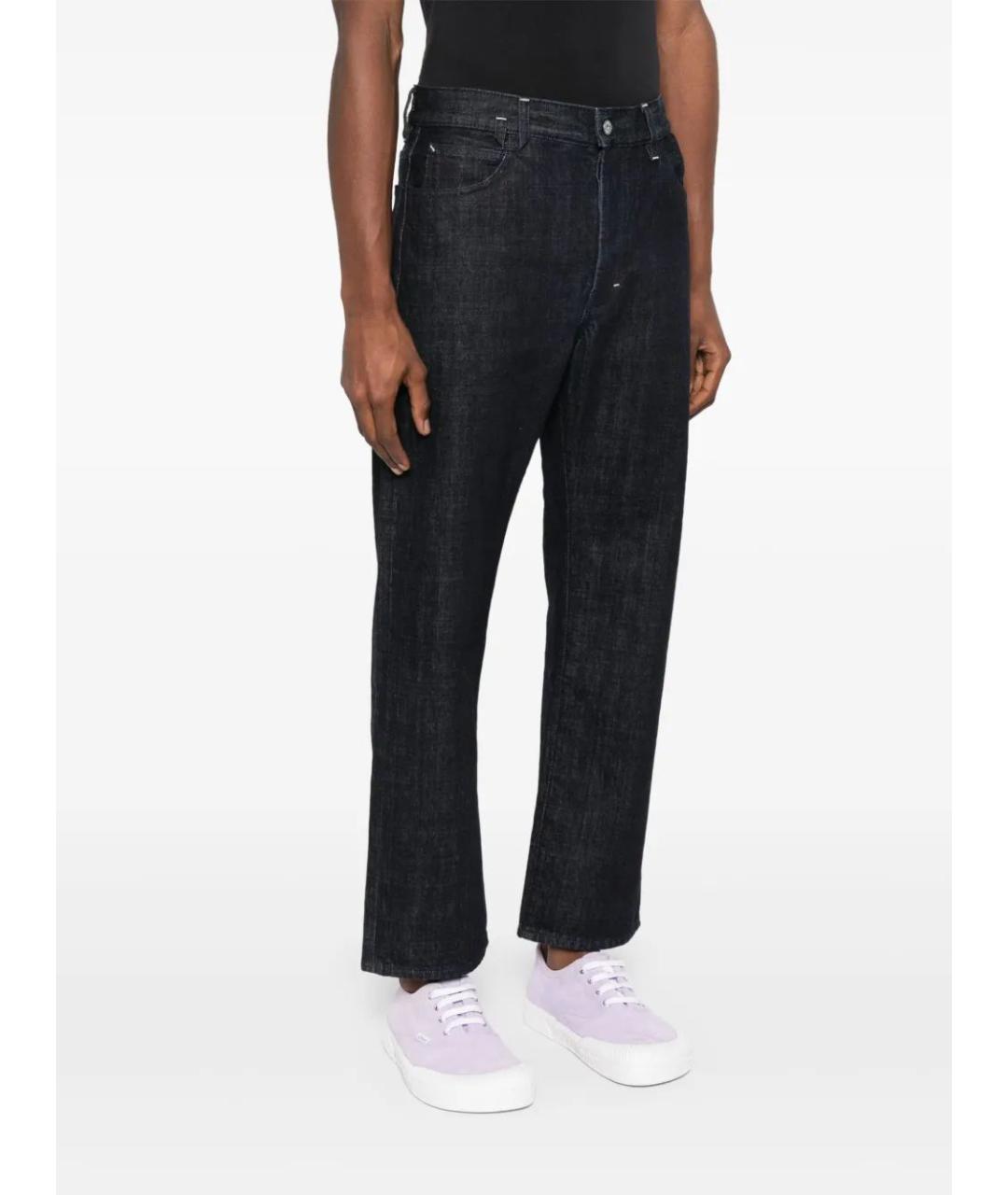 JACQUEMUS Темно-синие хлопковые прямые джинсы, фото 3