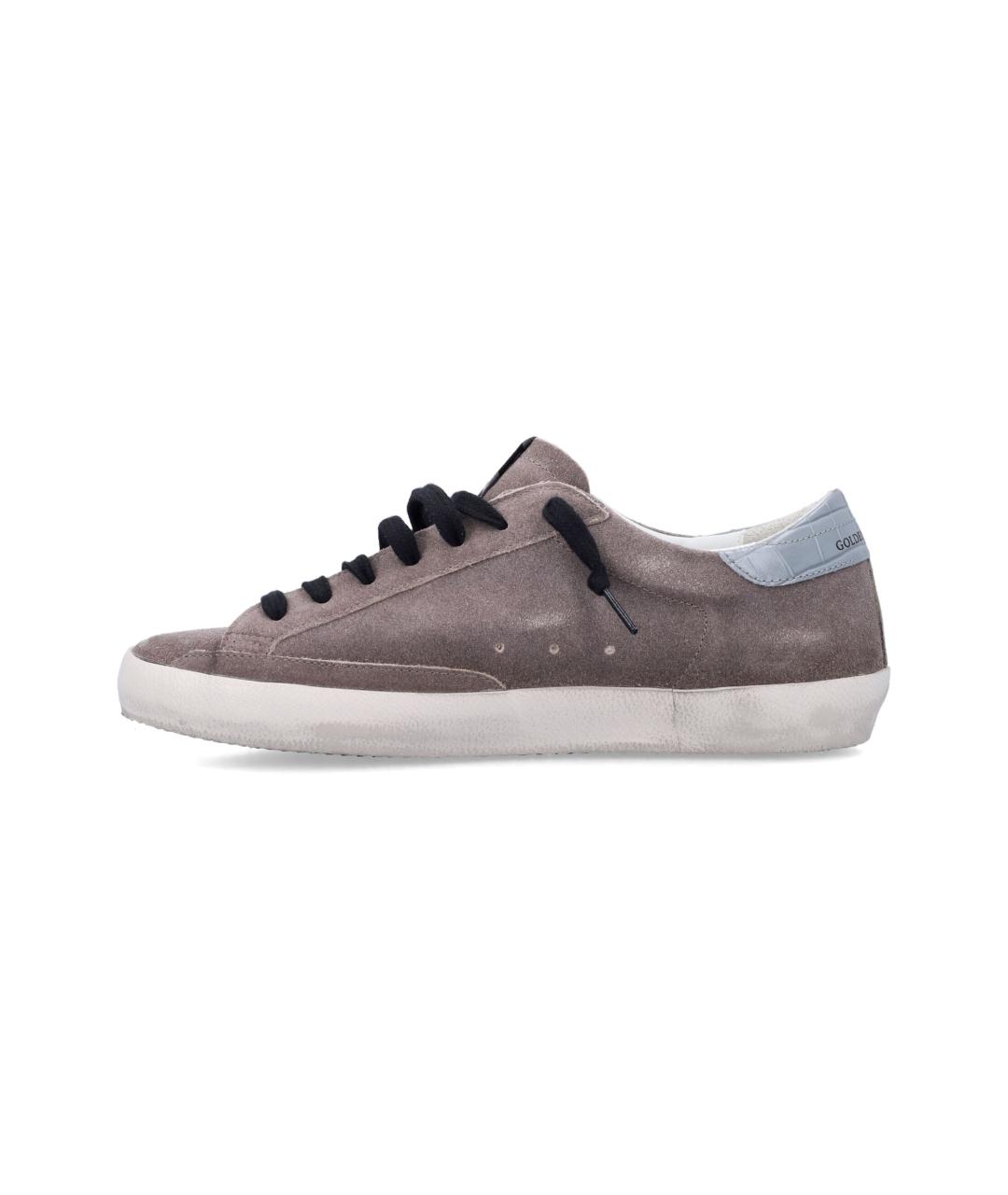 GOLDEN GOOSE DELUXE BRAND Серые замшевые низкие кроссовки / кеды, фото 3